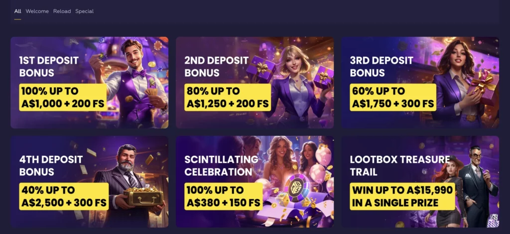 Promociones de Playfina Casino