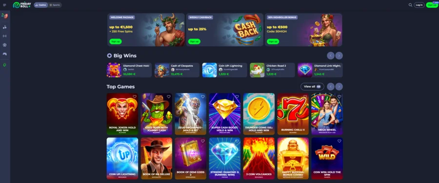 fridayroll casino