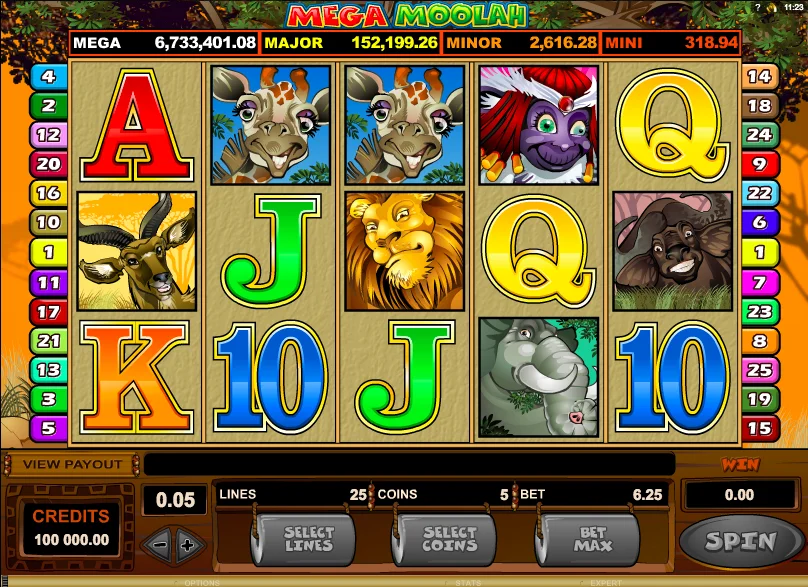 Tragaperras Mega Moolah: Demo Gratis, Giros y Reseña