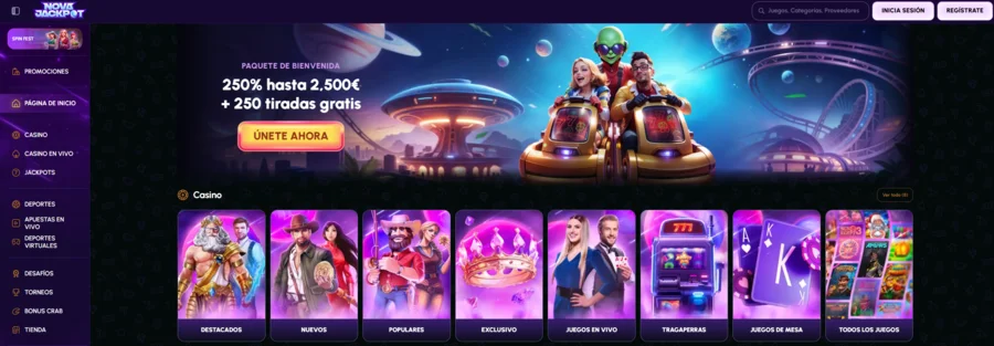 novajackpot casino